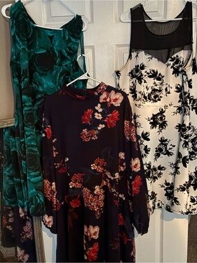 Floral Trio Midi Dresses
